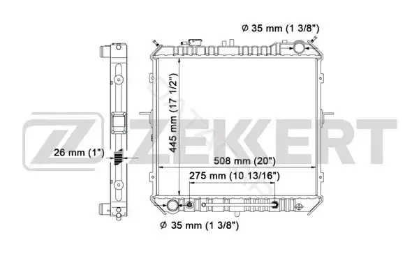 Радиатор охлаждения ZEKKERT MK-1063