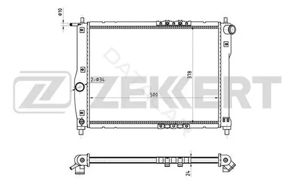 Радиатор охлаждения ZEKKERT MK-1115