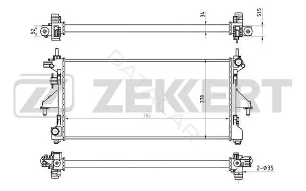 Радиатор охлаждения ZEKKERT MK-1133
