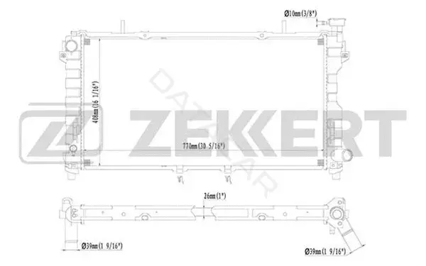 Радиатор охлаждения ZEKKERT MK-1146