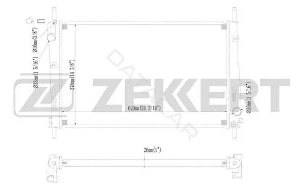 Радиатор охлаждения ZEKKERT MK-1157