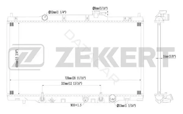 Радиатор охлаждения ZEKKERT MK-1170