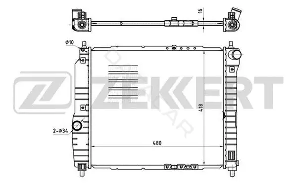Радиатор охлаждения ZEKKERT MK-1177