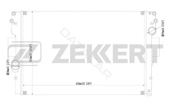 Радиатор охлаждения ZEKKERT MK-1208