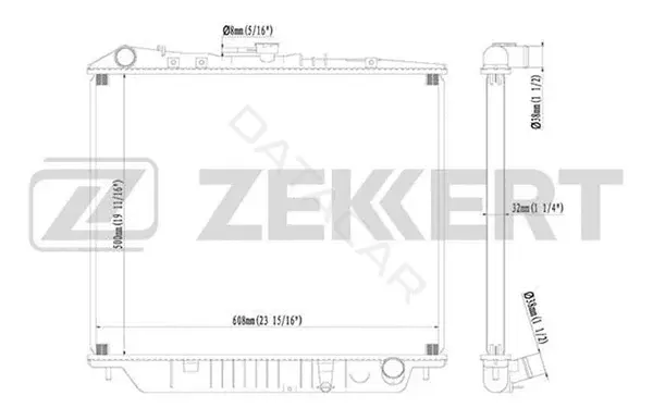 Радиатор охлаждения ZEKKERT MK-1219