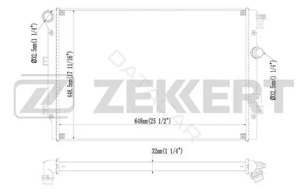 Радиатор охлаждения ZEKKERT MK-1231