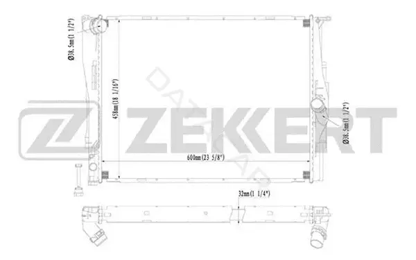 Радиатор охлаждения ZEKKERT MK-1237