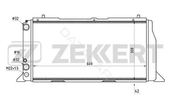 Радиатор охлаждения ZEKKERT MK-1266