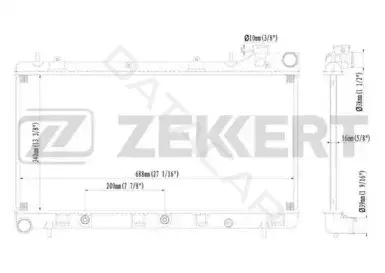 Радиатор охлаждения ZEKKERT MK-1324