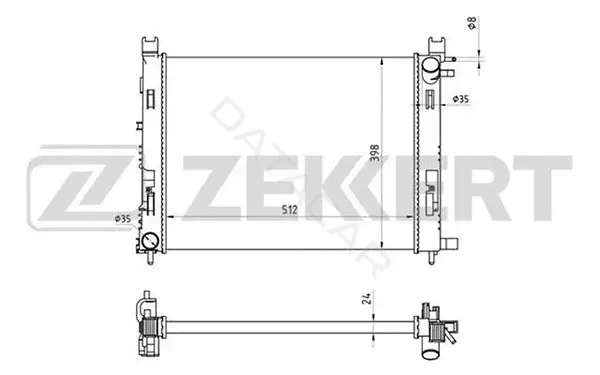 Радиатор охлаждения ZEKKERT MK-1353