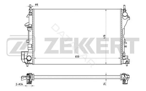 Радиатор охлаждения ZEKKERT MK-1385