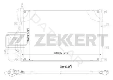 Радиатор кондиционера ZEKKERT MK-3109