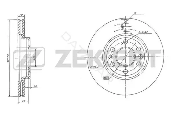 Тормозные диски ZEKKERT BS-5000