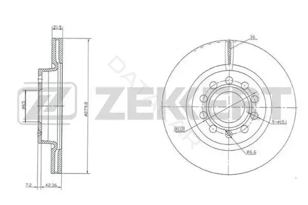 Тормозные диски ZEKKERT BS-5041