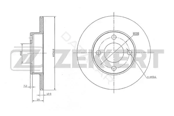 Тормозные диски ZEKKERT BS-5071