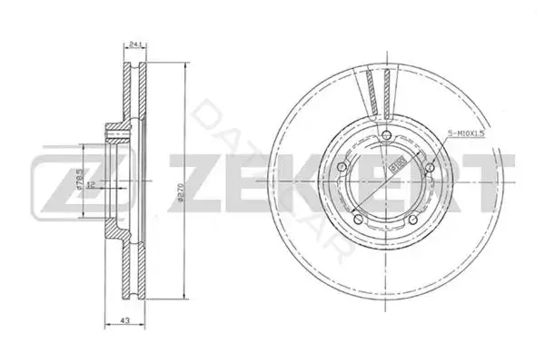 Тормозные диски ZEKKERT BS-5075