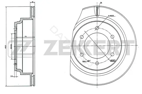 Тормозные диски ZEKKERT BS-5103
