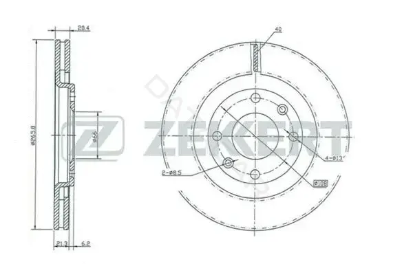 Тормозные диски ZEKKERT BS-5113