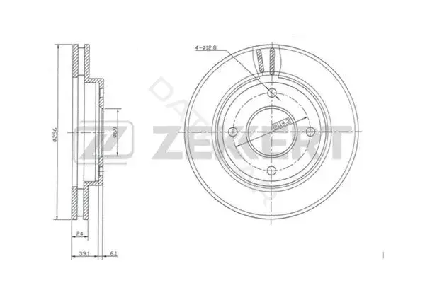 Тормозные диски ZEKKERT BS-5133