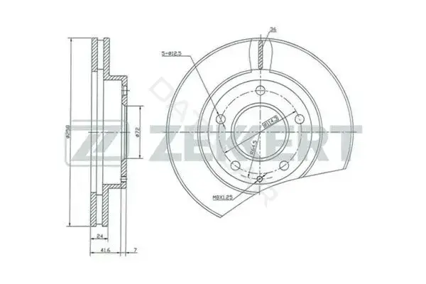 Тормозные диски ZEKKERT BS-5149