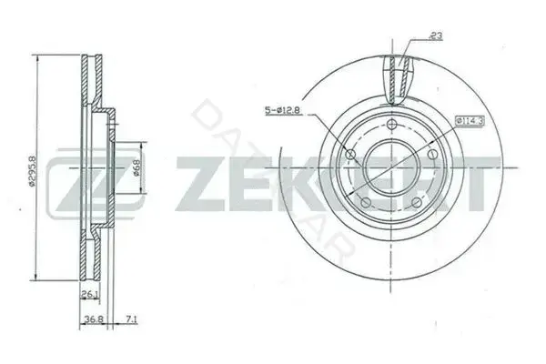Тормозные диски ZEKKERT BS-5183