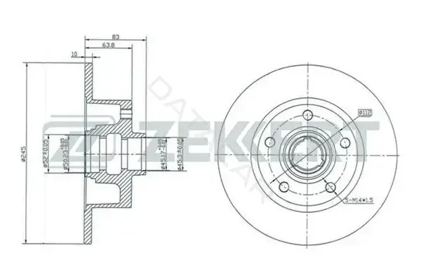 Тормозные диски ZEKKERT BS-5194