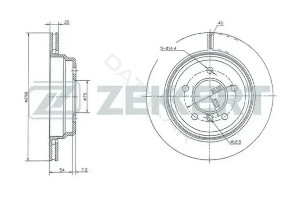 Тормозные диски ZEKKERT BS-5210