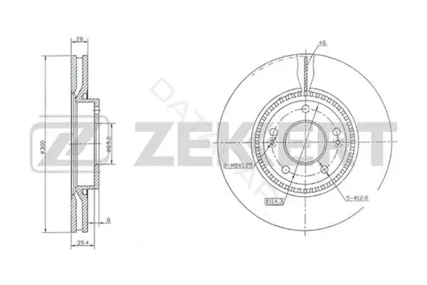 Тормозные диски ZEKKERT BS-5274