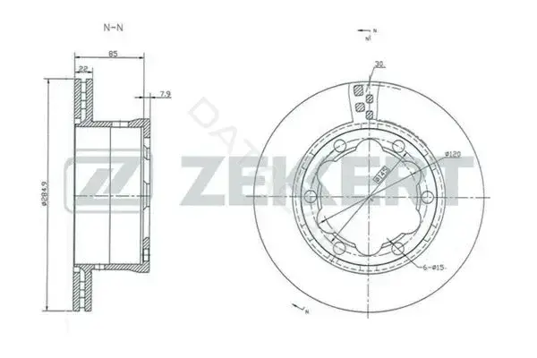 Тормозные диски ZEKKERT BS-5290