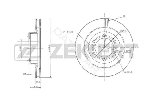 Тормозные диски ZEKKERT BS-5304