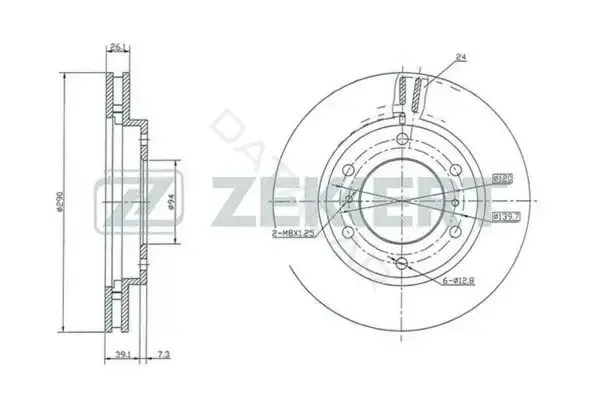 Тормозные диски ZEKKERT BS-5319