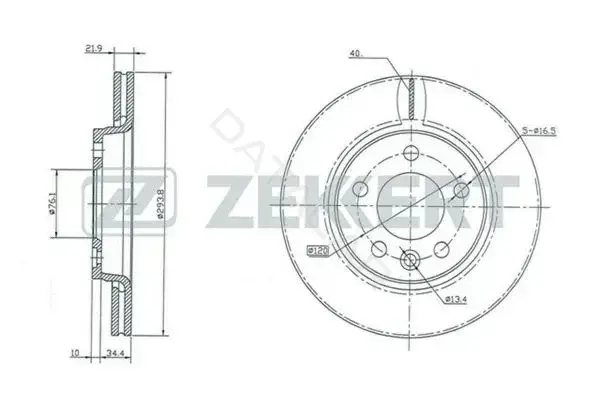 Тормозные диски ZEKKERT BS-5356
