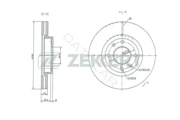 Тормозные диски ZEKKERT BS-5358