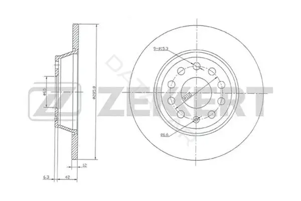 Тормозные диски ZEKKERT BS-5398