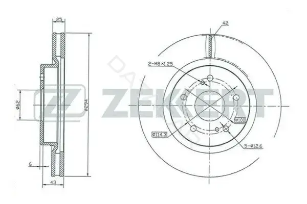 Тормозные диски ZEKKERT BS-5420