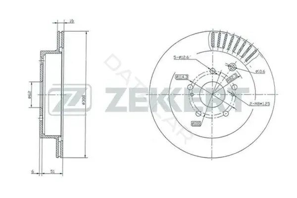 Тормозные диски ZEKKERT BS-5441