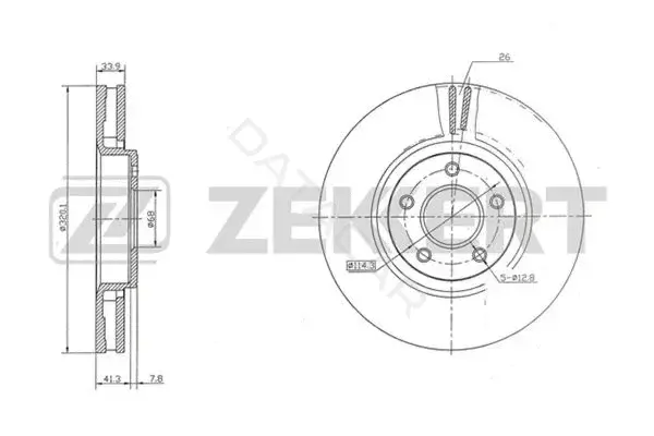 Тормозные диски ZEKKERT BS-5458