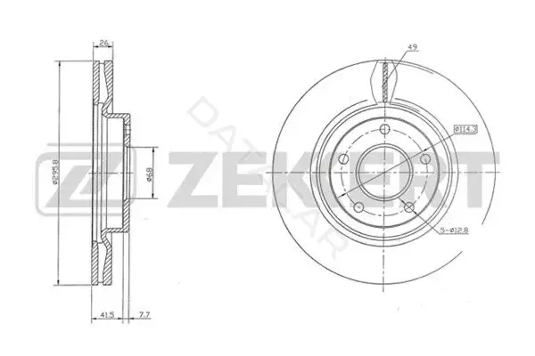 Тормозные диски ZEKKERT BS-5482