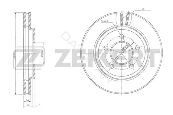 Тормозные диски ZEKKERT BS-5503