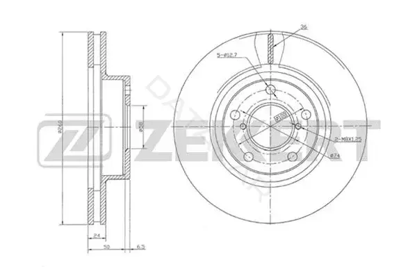Тормозные диски ZEKKERT BS-5504