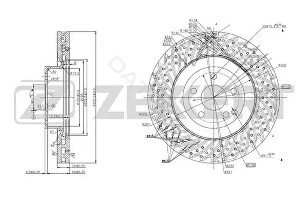 Тормозные диски ZEKKERT BS-5620