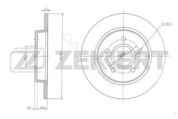 Тормозные диски ZEKKERT BS-5630