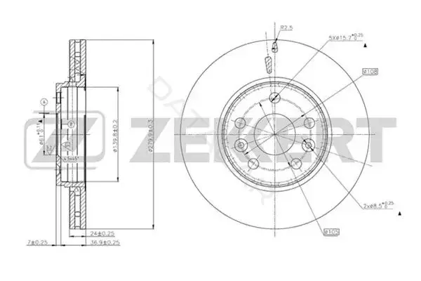 Тормозные диски ZEKKERT BS-5631