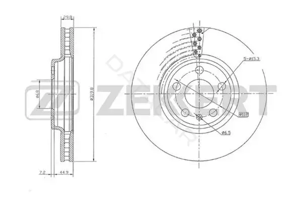 Тормозные диски ZEKKERT BS-5641