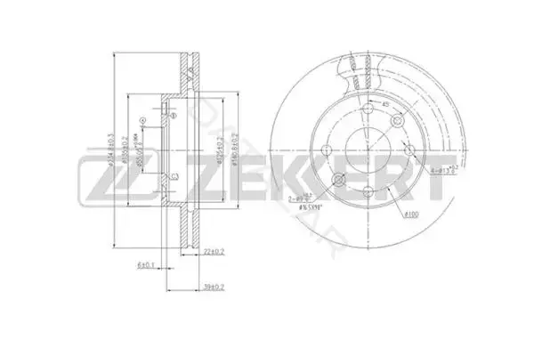 Тормозные диски ZEKKERT BS-5748