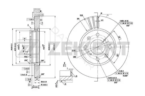 Тормозные диски ZEKKERT BS-5752