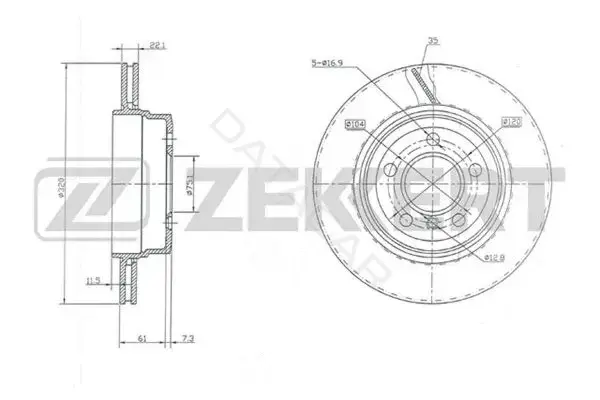 Тормозные диски ZEKKERT BS-5783