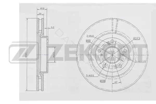 Тормозные диски ZEKKERT BS-5920
