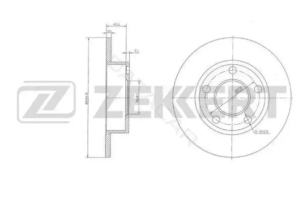 Тормозные диски ZEKKERT BS-5929