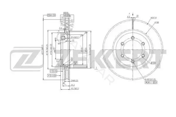 Тормозные диски ZEKKERT BS-5945